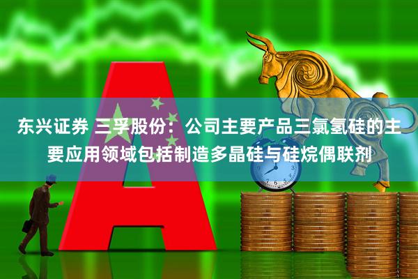 东兴证券 三孚股份：公司主要产品三氯氢硅的主要应用领域包括制造多晶硅与硅烷偶联剂
